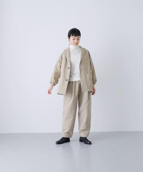 かぐれ（カグレ）の「Loose tapered pants（その他パンツ・レディース・ブラック/ライトベージュ/ベージュ・FREE）」の7枚目の写真