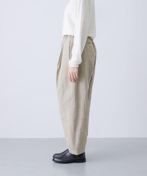 かぐれ（カグレ）の「Loose tapered pants（その他パンツ・レディース・ブラック/ライトベージュ/ベージュ・FREE）」の10枚目の写真