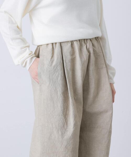 かぐれ（カグレ）の「Loose tapered pants（その他パンツ・レディース・ブラック/ライトベージュ/ベージュ・FREE）」の12枚目の写真