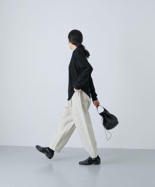 かぐれ（カグレ）の「Loose tapered pants（その他パンツ・レディース・ブラック/ライトベージュ/ベージュ・FREE）」の22枚目の写真