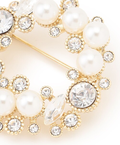 23区(ニジュウサンク)の「ビジューMIX サークル ブローチ(ブローチ/コサージュ・レディース・ゴールド系・F)」の10枚目の写真