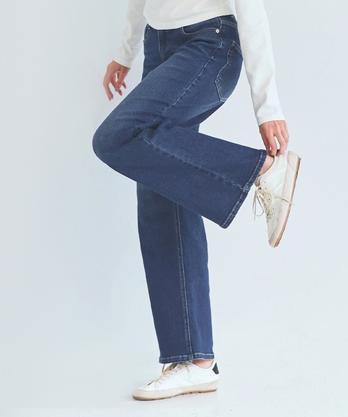 coca(coca)(コカ)の「ムーヴデニムセミワイドパンツ(その他パンツ・レディース・ライトブルー/ブルー・L/M/S)」の1枚目の写真