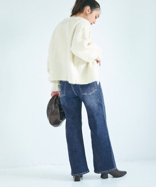 coca(coca)(コカ)の「ムーヴデニムセミワイドパンツ(その他パンツ・レディース・ライトブルー/ブルー・L/M/S)」の3枚目の写真