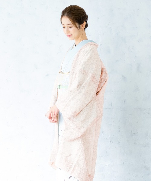 SOUBIEN(ソウビエン)の「選べる24種!大人可愛い透け感のあるレディース羽織(和装小物・レディース・ピンクベージュ/アイボリー/ベージュ/ライトグレー/ダルブルー系/ライトブルーグレー/グリーン系3/ライトブラウン/クリーム/パープル系/グレー系/杢グレー/パープル系1/ブルー系/ダルブルー系1/グレー系1/ライトピンク・FREE)」の17枚目の写真