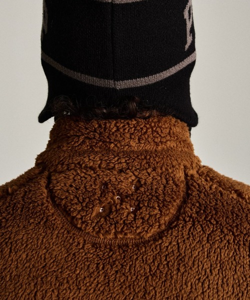 POP TRADING COMPANY（ポップトレーディングカンパニー）の「POP TRADING COMPANY/ポップトレーディングカンパニー/Pop Halfzip Polar Fleece Sweat Bison（スウェット・メンズ・ブラウン・L/M/XL）」の5枚目の写真