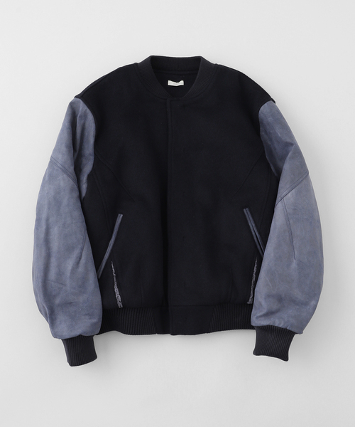 BAYCREW'S DEPO(ベイクルーズデポ)の「XLIM / エクスリム EP.8 02 JACKET(スタジャン・メンズ・ブラウン/ネイビー・SMALL/MEDIUM)」の2枚目の写真