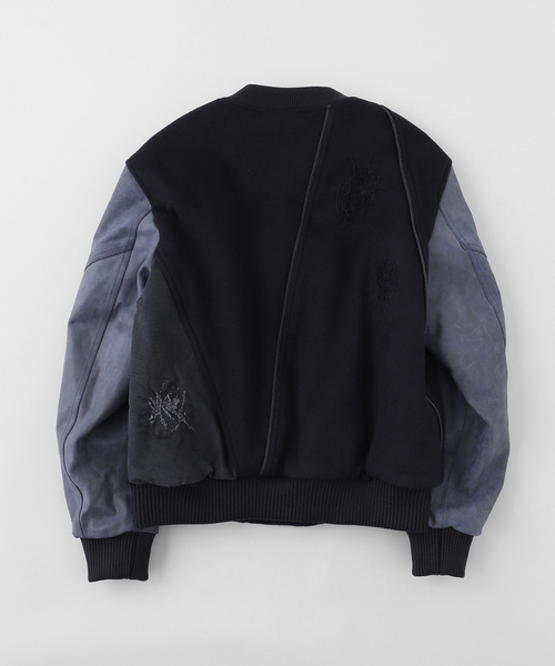 BAYCREW'S DEPO(ベイクルーズデポ)の「XLIM / エクスリム EP.8 02 JACKET(スタジャン・メンズ・ブラウン/ネイビー・SMALL/MEDIUM)」の3枚目の写真