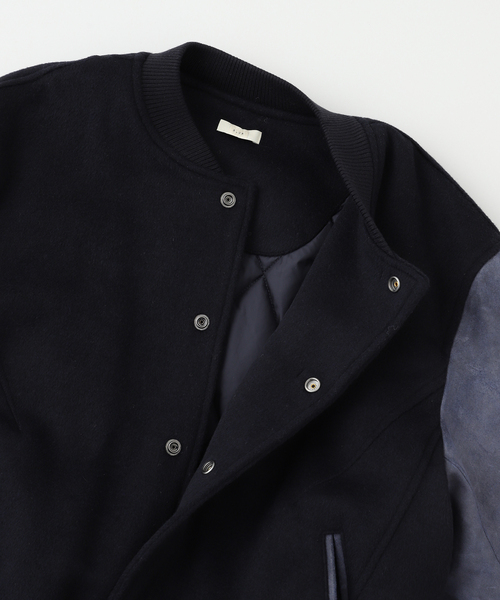 BAYCREW'S DEPO(ベイクルーズデポ)の「XLIM / エクスリム EP.8 02 JACKET(スタジャン・メンズ・ブラウン/ネイビー・SMALL/MEDIUM)」の5枚目の写真