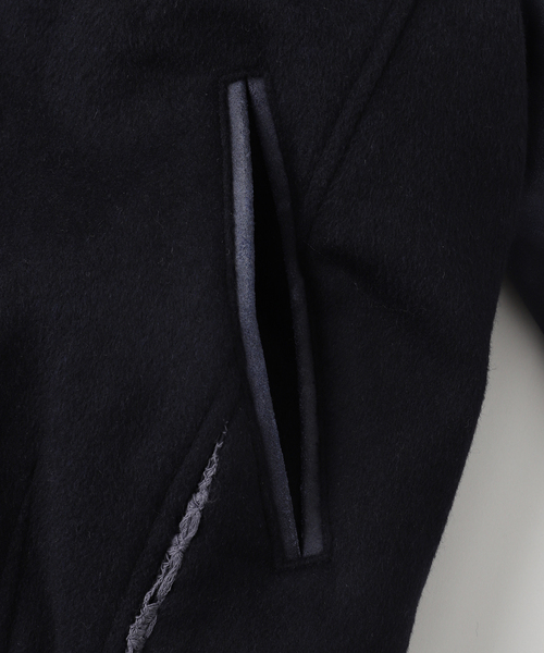 BAYCREW'S DEPO(ベイクルーズデポ)の「XLIM / エクスリム EP.8 02 JACKET(スタジャン・メンズ・ブラウン/ネイビー・SMALL/MEDIUM)」の6枚目の写真