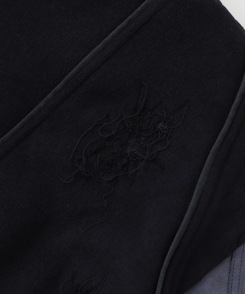 BAYCREW'S DEPO(ベイクルーズデポ)の「XLIM / エクスリム EP.8 02 JACKET(スタジャン・メンズ・ブラウン/ネイビー・SMALL/MEDIUM)」の7枚目の写真