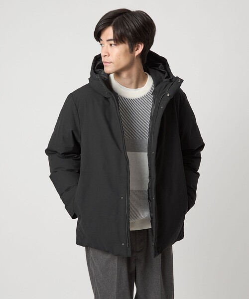 T/W フード ダウン ブルゾン（ダウンジャケット/コート）｜green label