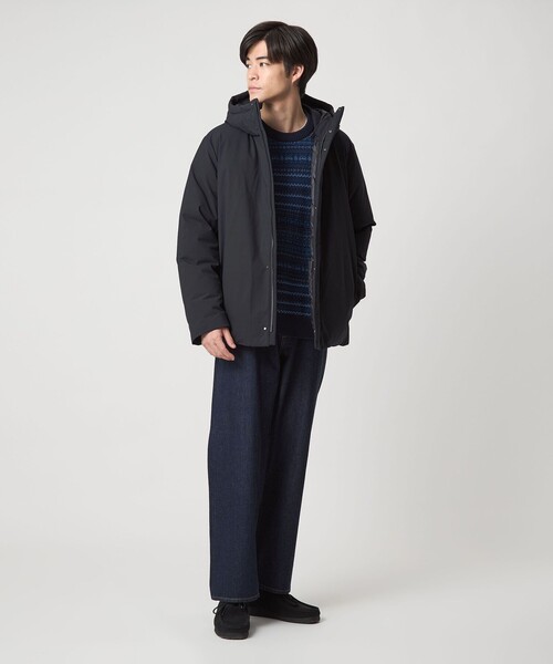 T/W フード ダウン ブルゾン（ダウンジャケット/コート）｜green label