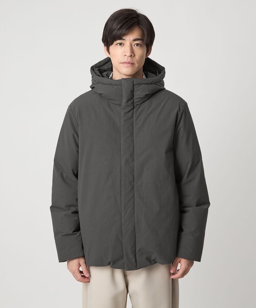 T/W フード ダウン ブルゾン（ダウンジャケット/コート）｜green label