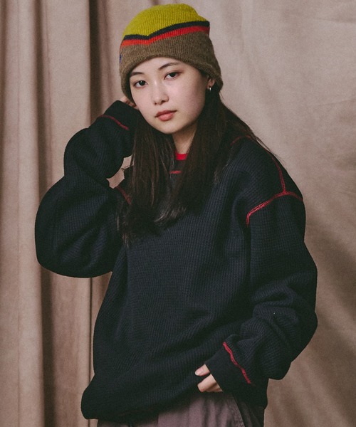 Universal Style Wear(ユニバーサルスタイルウェア)の「Universal Style Wear カラー スキーム "HUTON" スウェット(スウェット・メンズ・ブラック/カーキ/ネイビー/ライトパープル・MEDIUM/LARGE/X-LARGE)」の1枚目の写真