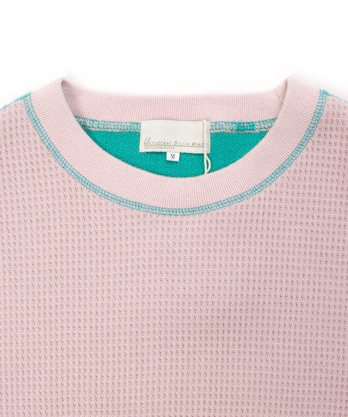 Universal Style Wear(ユニバーサルスタイルウェア)の「Universal Style Wear カラー スキーム "HUTON" スウェット(スウェット・メンズ・ブラック/カーキ/ネイビー/ライトパープル・MEDIUM/LARGE/X-LARGE)」の10枚目の写真
