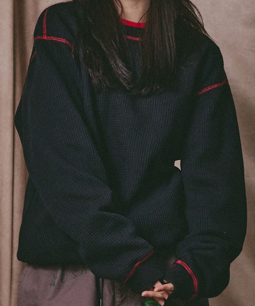 Universal Style Wear(ユニバーサルスタイルウェア)の「Universal Style Wear カラー スキーム "HUTON" スウェット(スウェット・メンズ・ブラック/カーキ/ネイビー/ライトパープル・MEDIUM/LARGE/X-LARGE)」の20枚目の写真