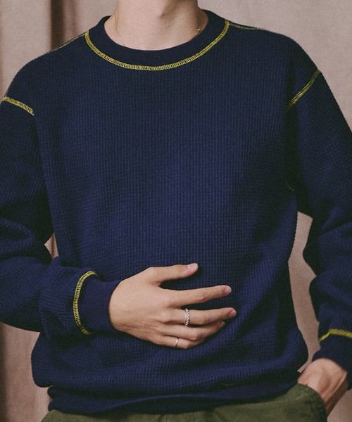 Universal Style Wear(ユニバーサルスタイルウェア)の「Universal Style Wear カラー スキーム "HUTON" スウェット(スウェット・メンズ・ブラック/カーキ/ネイビー/ライトパープル・MEDIUM/LARGE/X-LARGE)」の16枚目の写真
