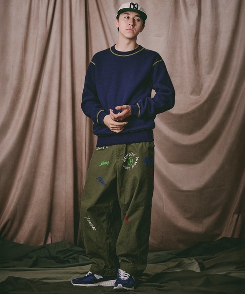 Universal Style Wear(ユニバーサルスタイルウェア)の「Universal Style Wear カラー スキーム "HUTON" スウェット(スウェット・メンズ・ブラック/カーキ/ネイビー/ライトパープル・MEDIUM/LARGE/X-LARGE)」の15枚目の写真