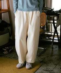 R4400 コットンウールクラシックバレルパンツ