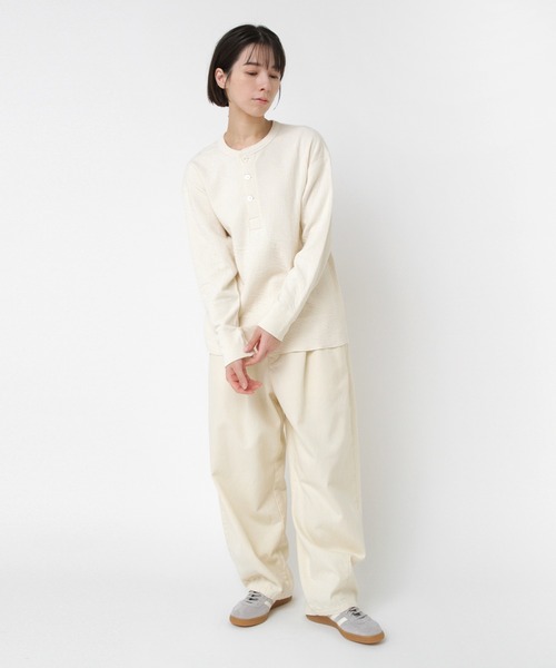 RNA-N（アールエヌエーエヌ）の「R4400 コットンウールクラシックバレルパンツ（その他パンツ・レディース・オリーブ/キナリ/パープル・FREE）」の13枚目の写真