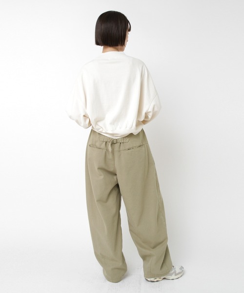 RNA-N（アールエヌエーエヌ）の「R4400 コットンウールクラシックバレルパンツ（その他パンツ・レディース・オリーブ/キナリ/パープル・FREE）」の22枚目の写真