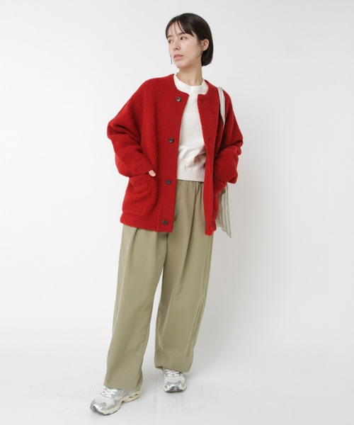 RNA-N（アールエヌエーエヌ）の「R4400 コットンウールクラシックバレルパンツ（その他パンツ・レディース・オリーブ/キナリ/パープル・FREE）」の19枚目の写真