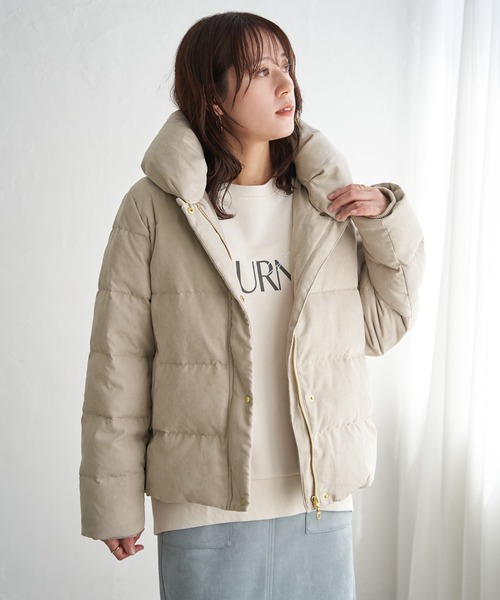 ikka（イッカ）の「【雑誌InRed1月号掲載】細コール2WAY洗えるダウンジャケット【洗濯機で洗える／親子コーデ】（ダウンジャケット/コート・レディース・グリーン系/ベージュ/ブラウン系その他/ブラック・M/L/S）」の17枚目の写真