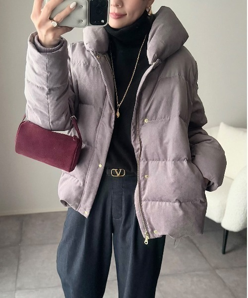 セール】【雑誌InRed1月号掲載】細コール2WAY洗えるダウンジャケット