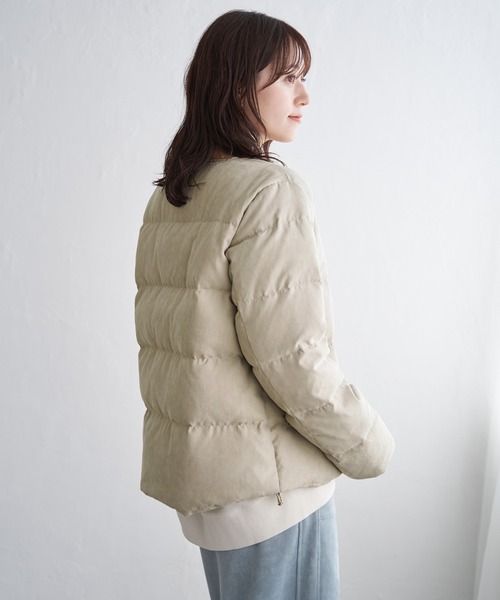 ikka（イッカ）の「【雑誌InRed1月号掲載】細コール2WAY洗えるダウンジャケット【洗濯機で洗える／親子コーデ】（ダウンジャケット/コート・レディース・グリーン系/ベージュ/ブラウン系その他/ブラック・M/L/S）」の22枚目の写真