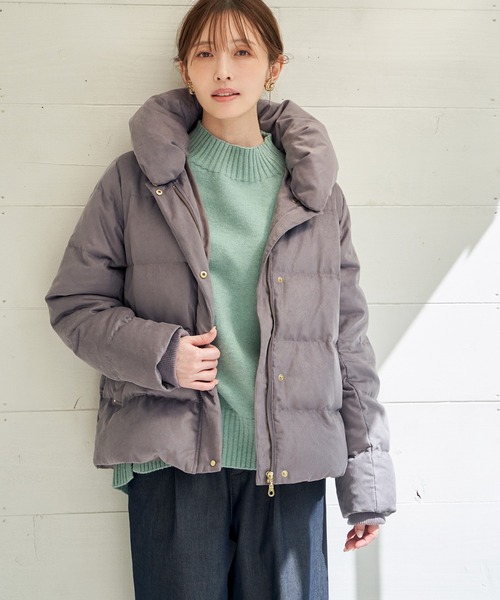 ジャケット・アウター aya セール】【雑誌InRed1月号掲載】細コール2WAY洗えるダウンジャケット