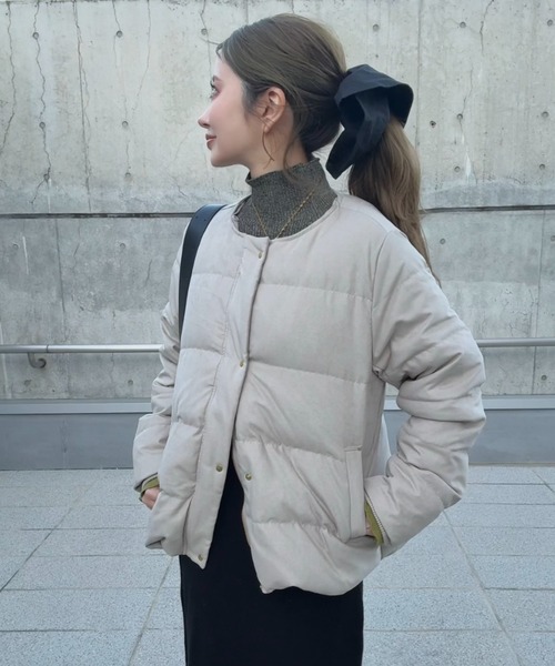 セール】【雑誌InRed1月号掲載】細コール2WAY洗えるダウンジャケット