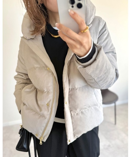 セール】【雑誌InRed1月号掲載】細コール2WAY洗えるダウンジャケット