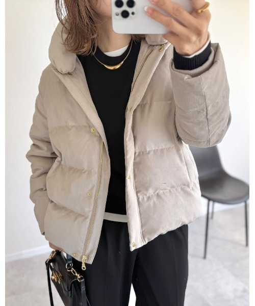 セール】【雑誌InRed1月号掲載】細コール2WAY洗えるダウンジャケット