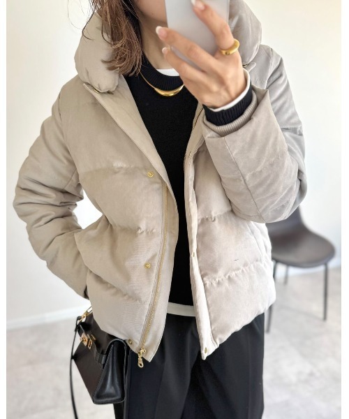 セール】【雑誌InRed1月号掲載】細コール2WAY洗えるダウンジャケット