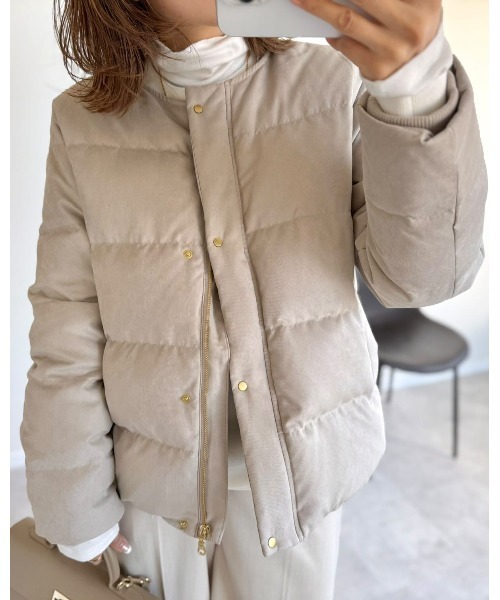 セール】【雑誌InRed1月号掲載】細コール2WAY洗えるダウンジャケット