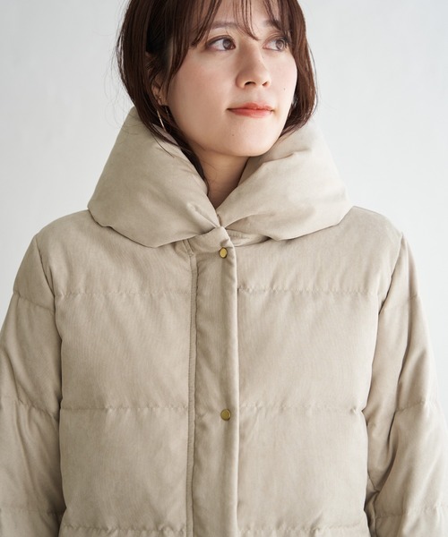 洗濯機で洗える／親子コーデ】細コール2WAY洗えるダウンジャケット