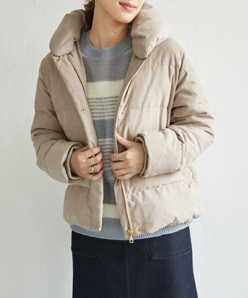 セール】【雑誌InRed1月号掲載】細コール2WAY洗えるダウンジャケット