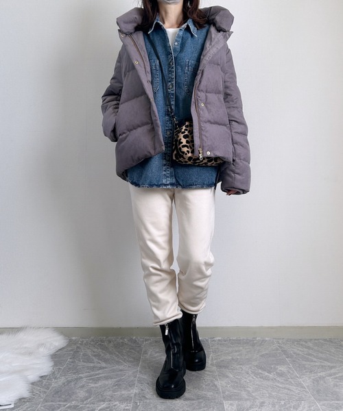 セール】【雑誌InRed1月号掲載】細コール2WAY洗えるダウンジャケット