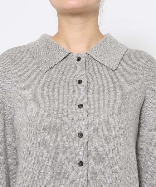 LOWRYS FARM（ローリーズファーム）の「ニットポロワンピース　 607903（ワンピース・レディース・アイボリー/グレー/チャコールグレー/ブラウン・FREE）」の16枚目の写真