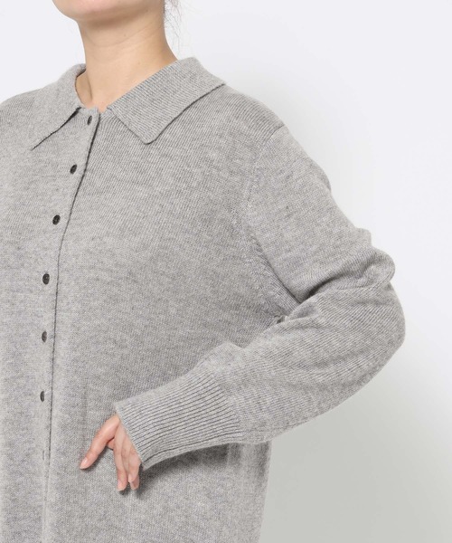 LOWRYS FARM（ローリーズファーム）の「ニットポロワンピース　 607903（ワンピース・レディース・アイボリー/グレー/チャコールグレー/ブラウン・FREE）」の17枚目の写真