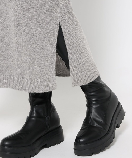 LOWRYS FARM（ローリーズファーム）の「ニットポロワンピース　 607903（ワンピース・レディース・アイボリー/グレー/チャコールグレー/ブラウン・FREE）」の19枚目の写真