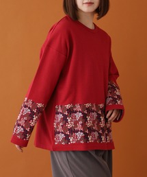 EMAGO 花の丘刺繍プルオーバー 長袖