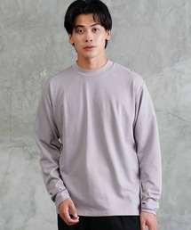 ドライポンチ 吸汗速乾 モックネック ロンT カットソー