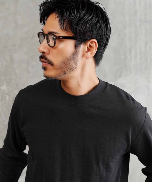 ドライポンチ 吸汗速乾 モックネック ロンT カットソー（Tシャツ