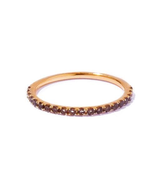 les bonbon(ルボンボン)の「【les bonbon】embrace smoky quartz ring/エンブレイス スモーキークォーツ リング(リング・レディース・イエローゴールド・#15/#13/#11/#9/#5/#3)」の5枚目の写真