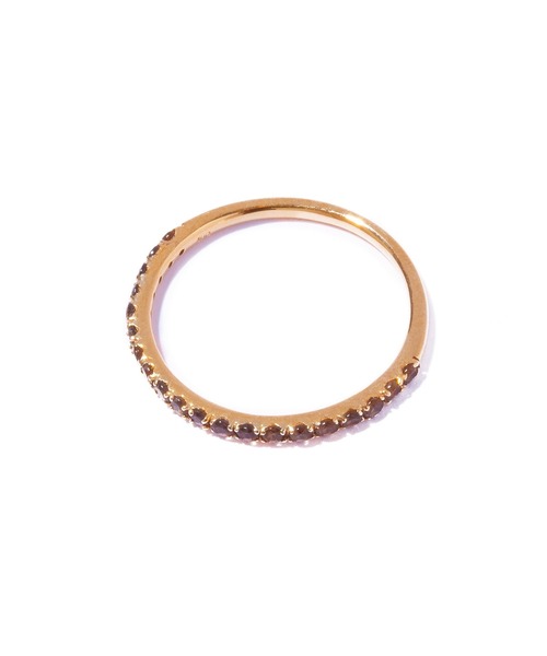 les bonbon(ルボンボン)の「【les bonbon】embrace smoky quartz ring/エンブレイス スモーキークォーツ リング(リング・レディース・イエローゴールド・#15/#13/#11/#9/#5/#3)」の2枚目の写真