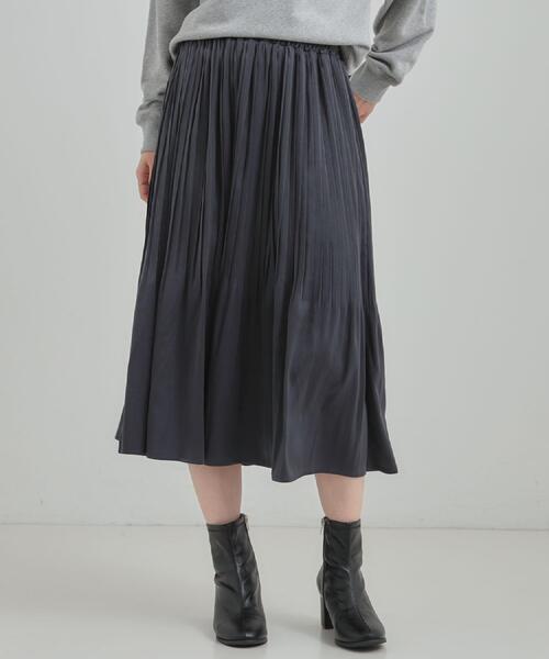 DRESKIP(ドレスキップ)の「【着丈選べる/あったか】裏に秘密 プリーツスカート(スカート・レディース・ピンク系/チャコールグレー/ナチュラル/ブラウン系・00/11)」の8枚目の写真