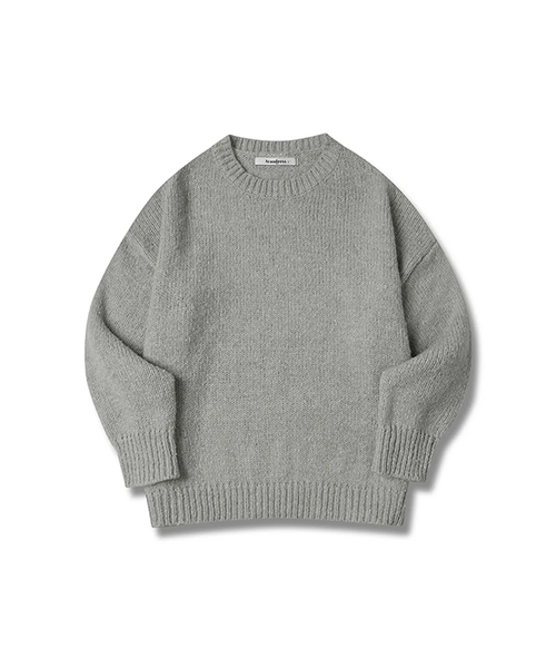AVANDRESS(アバンドレス )の「ビーズルーズフィットニット - 6col(ニット/セーター・レディース・ブラック/グレー/レッド/ネイビー/マスタード/チャコール・1/2)」の1枚目の写真