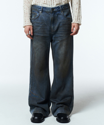 DOFFJASON（ドフジェーソン）の「ダーティオイルウォッシングワイドパンツ（デニムパンツ）」