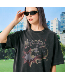 ヒットスターピグメント半袖Tシャツ チャコール